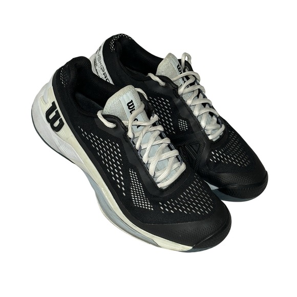 Wilson Rush Pro Ace Tennis Shoes Black White Athletic Sneakers - Picture 1 of 8